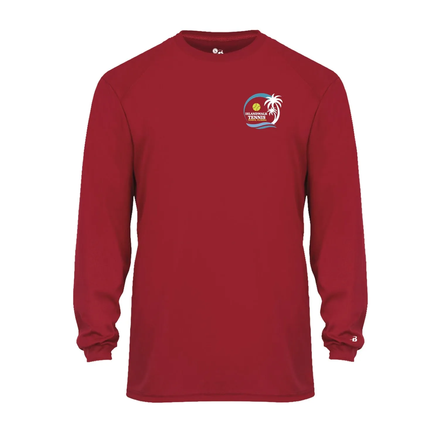 Islandwalk Tennis Men's Performance Long Sleeve T-Shirt - Small Front Chest Logo