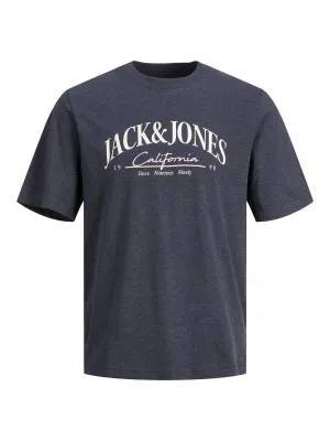Jack & Jones (12240552) Men's Plus Size JORPALMA Branding T-Shirt in 2 Colours 1XL to 6XL