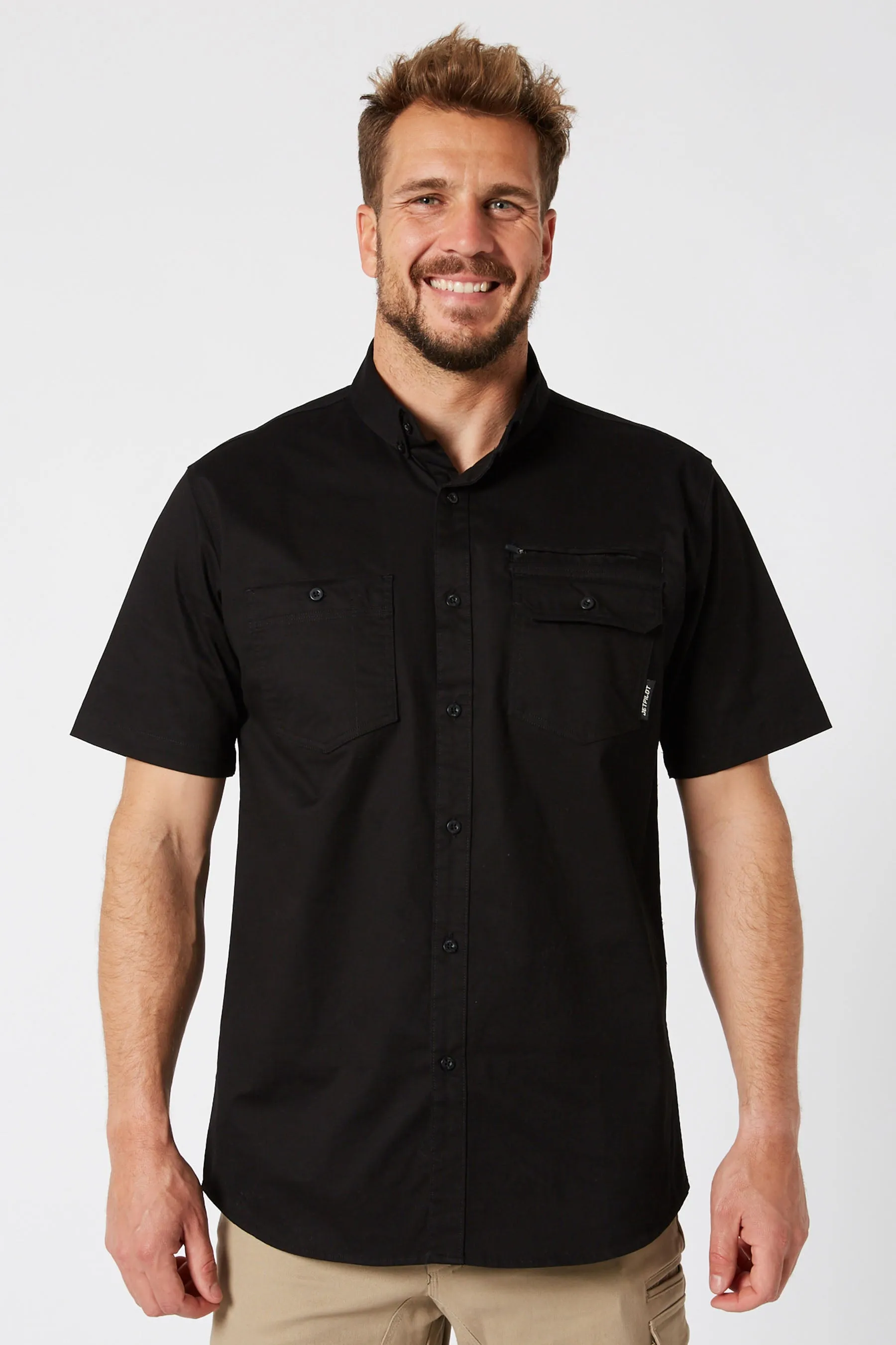 JP Fueled Mens Short Sleeve Shirt - Black