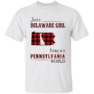 Just A Delaware Girl Living In A Pennsylvania World T-shirt