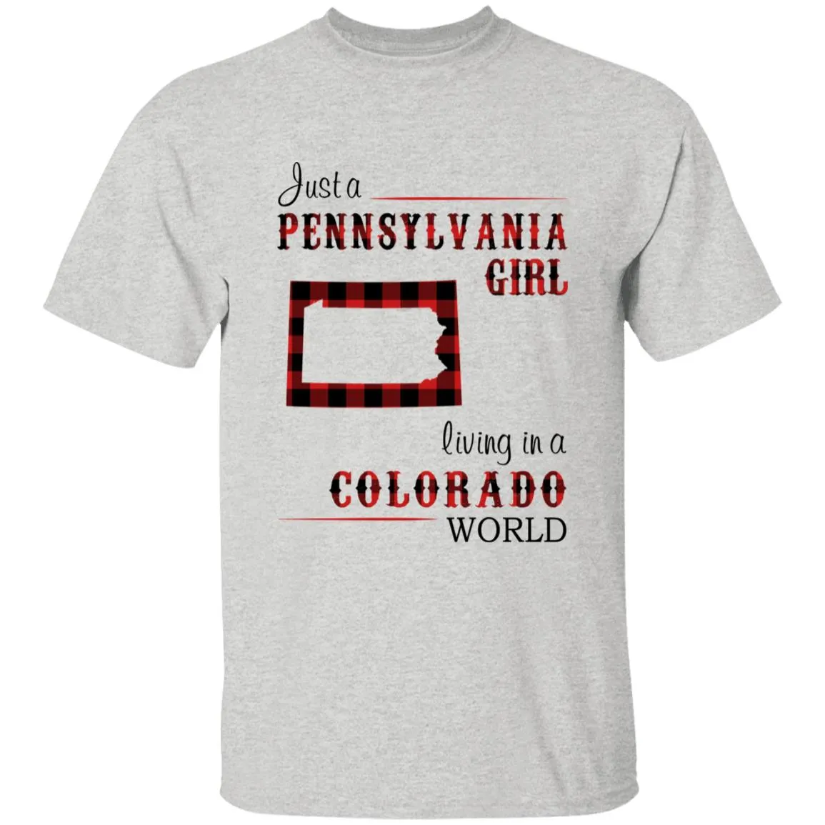 Just A Pennsylvania Girl Living In A Colorado World T-shirt