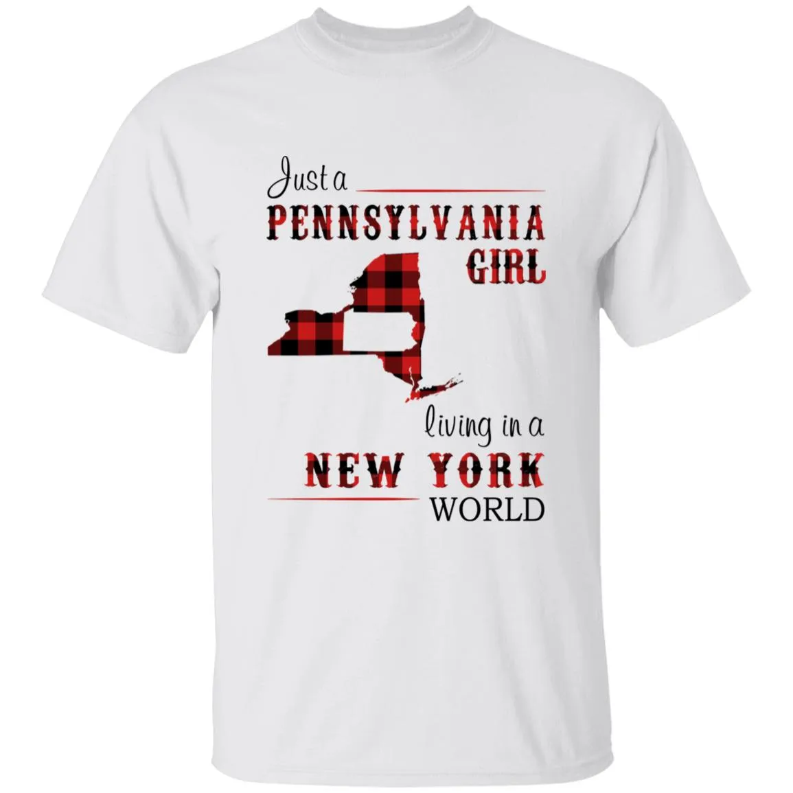 Just A Pennsylvania Girl Living In A New York World T-shirt