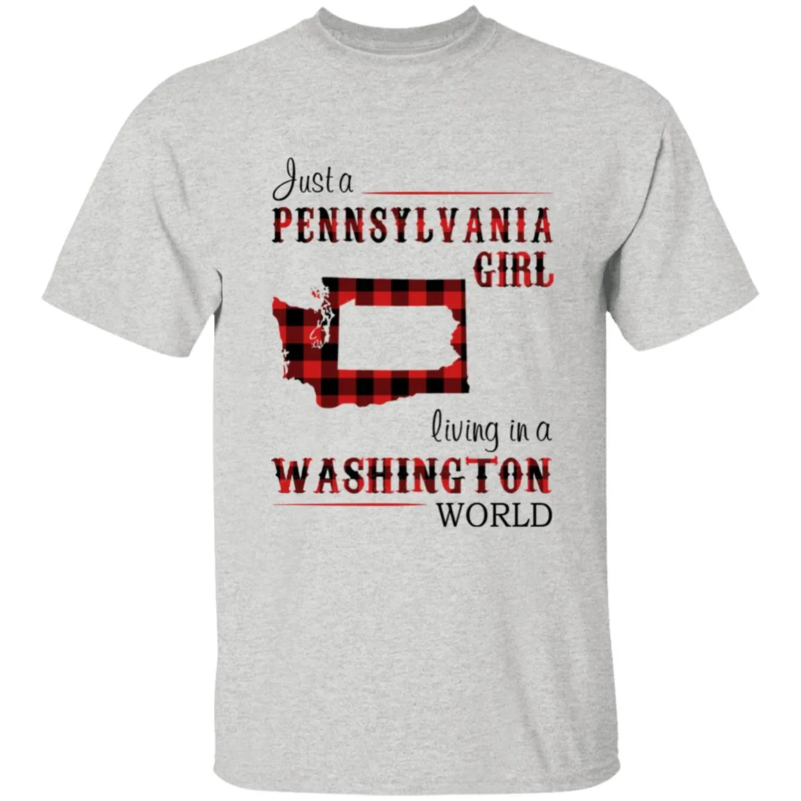 Just A Pennsylvania Girl Living In A Washington World T-shirt