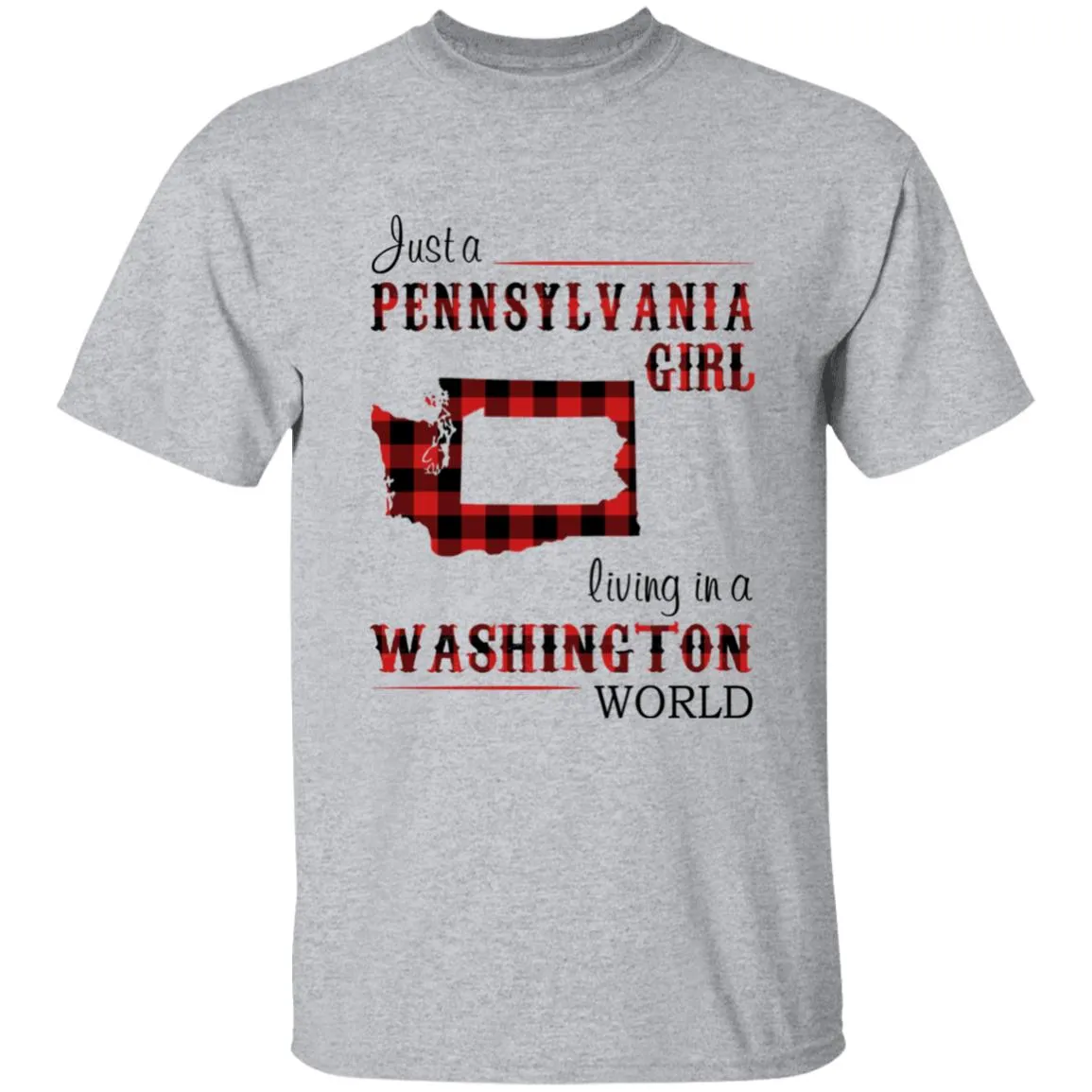 Just A Pennsylvania Girl Living In A Washington World T-shirt