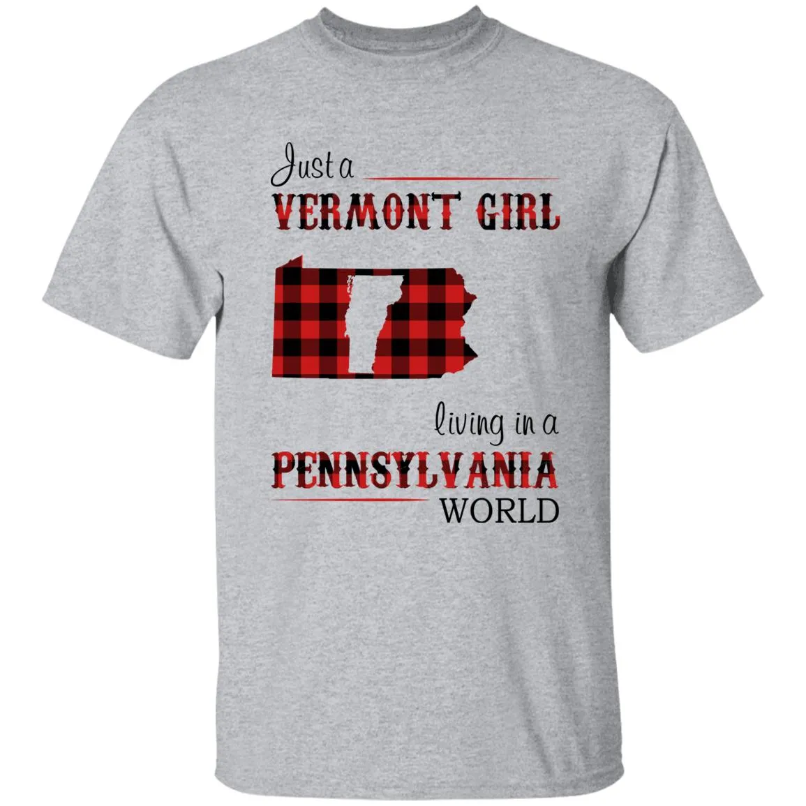 Just A Vermont Girl Living In A Pennsylvania World T-shirt