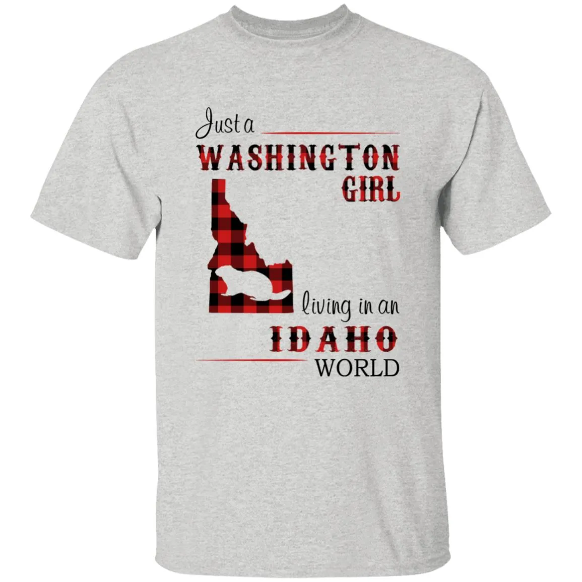 Just A Washington Girl Living In An Idaho World T-shirt