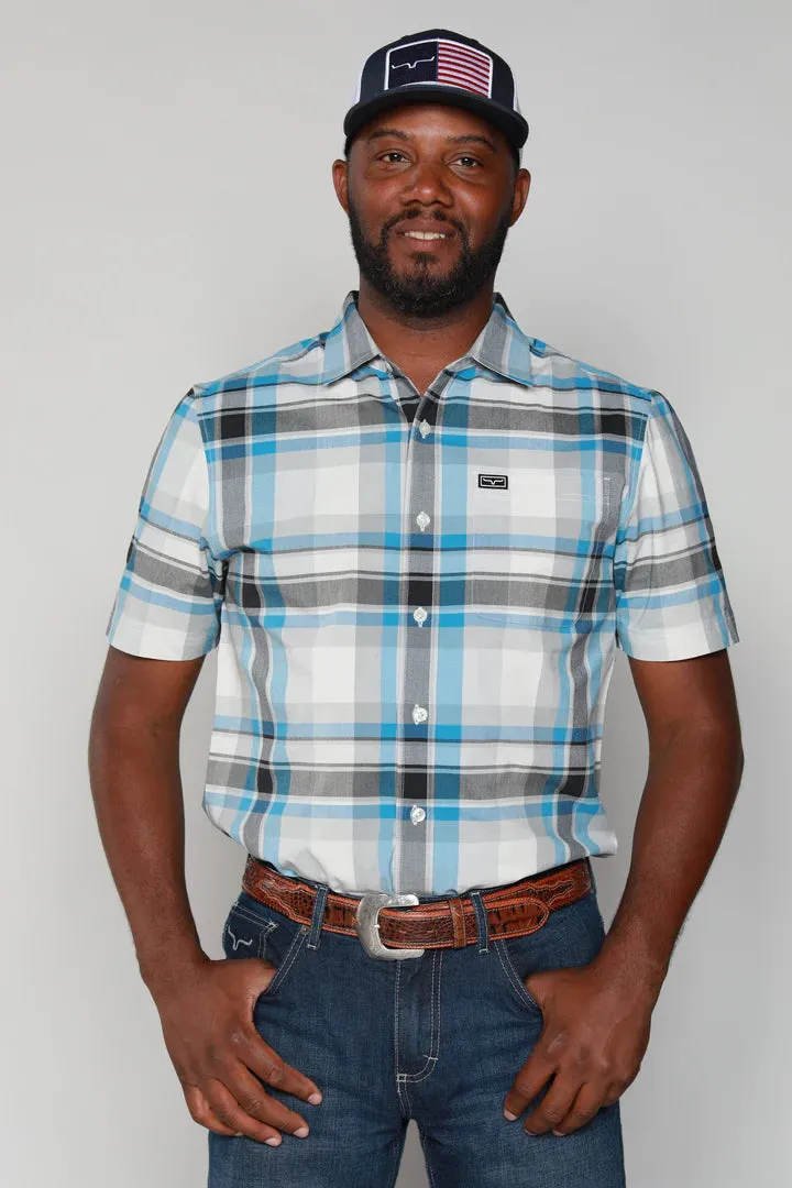 Kimes Ranch Men's Grande Plaid Blue Shirt