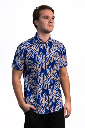 LEAFS PRINT WOVEN