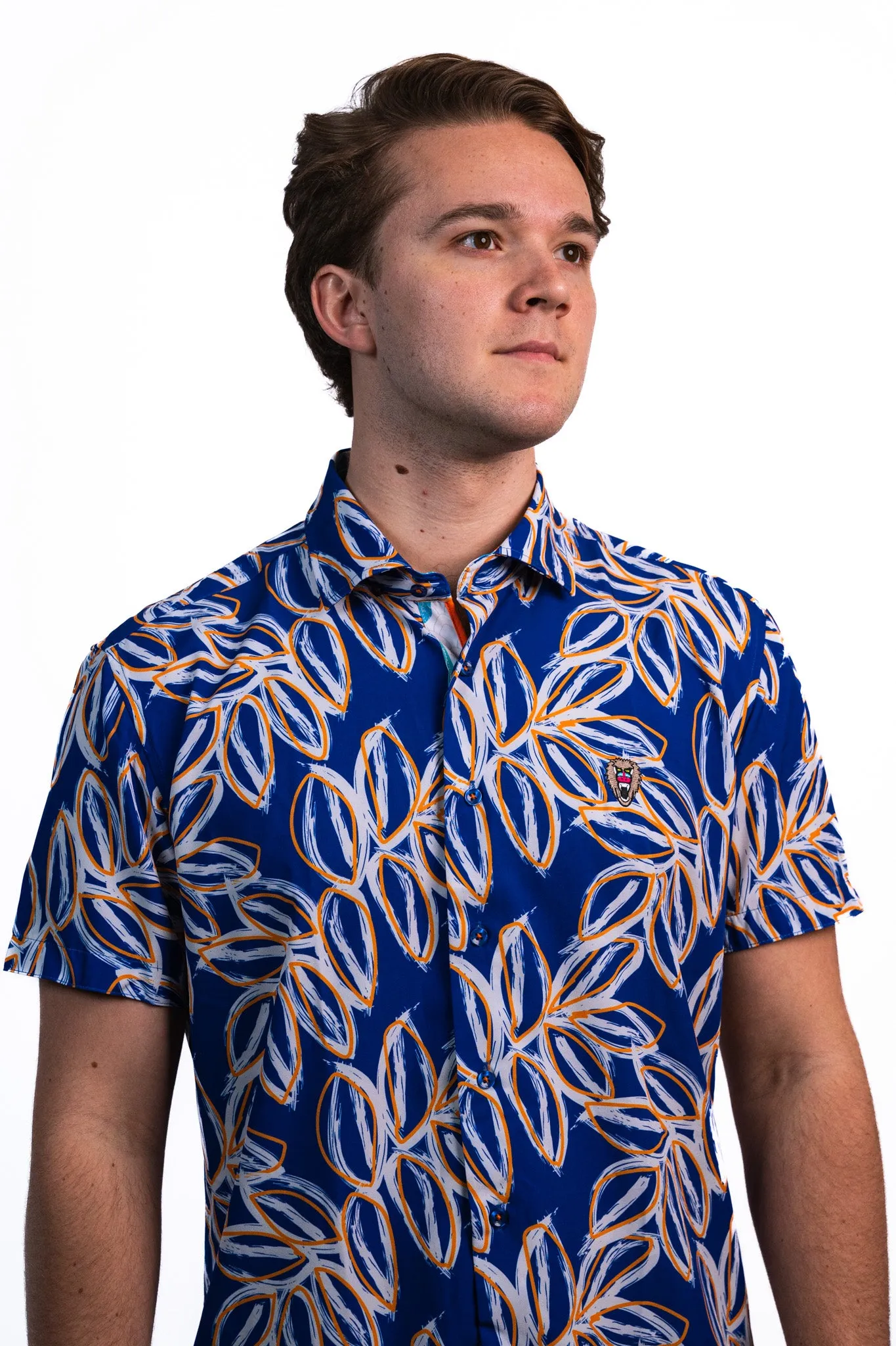 LEAFS PRINT WOVEN