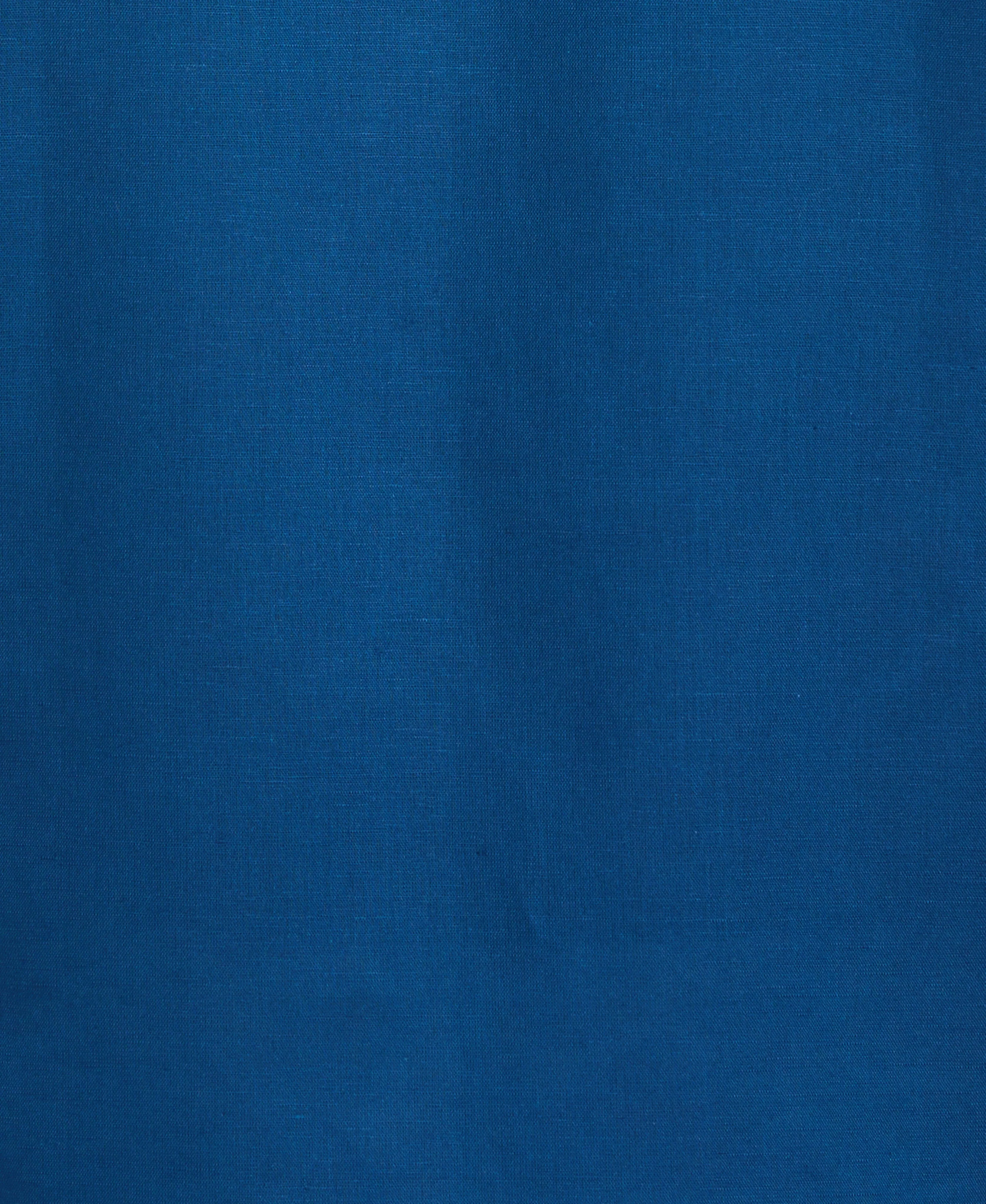 Linen Blend Embroidered Panel Shirt