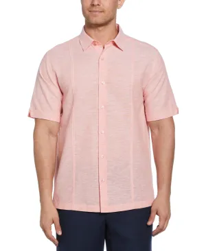 Linen Blend Panel Shirt
