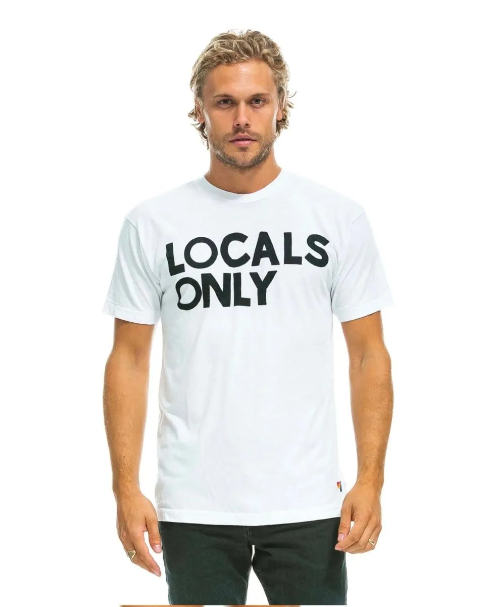 Locals Only Heather White Unisex Tee