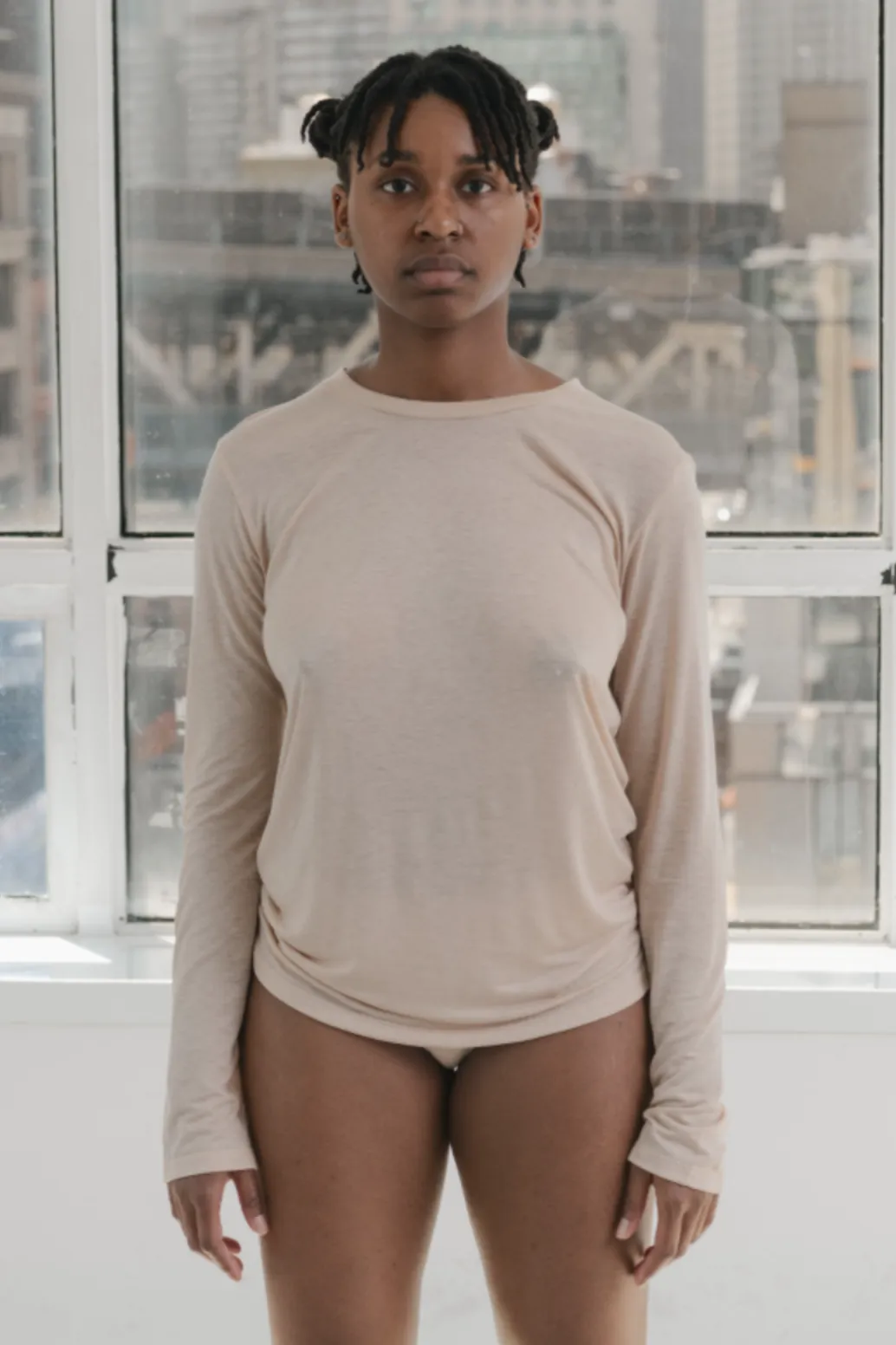 Long Sleeve Bamboo Tee, Haptic