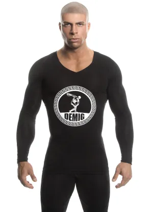 Long Sleeve Shirt (Black) - Bamboo/Elastin Fiber