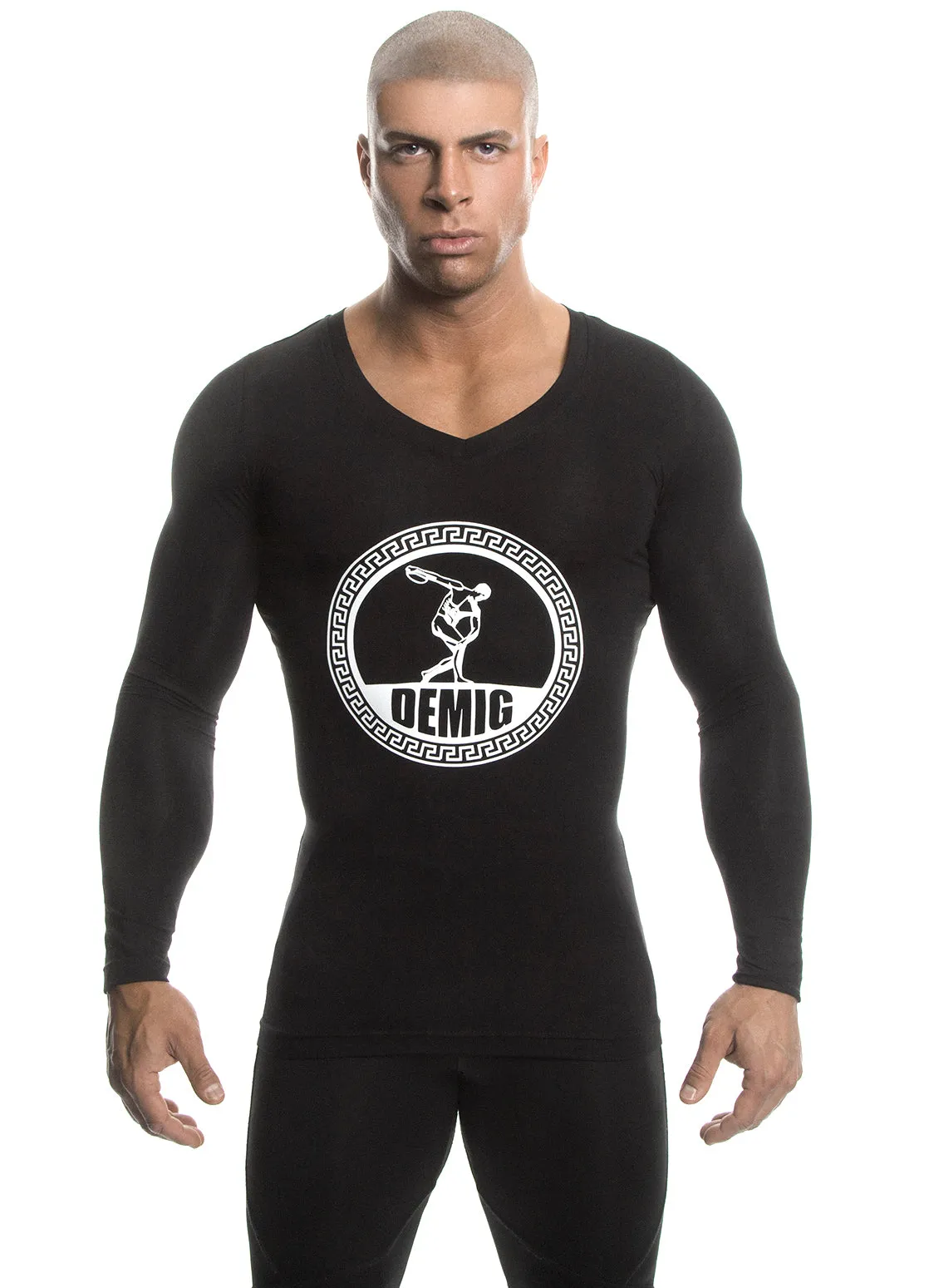 Long Sleeve Shirt (Black) - Bamboo/Elastin Fiber
