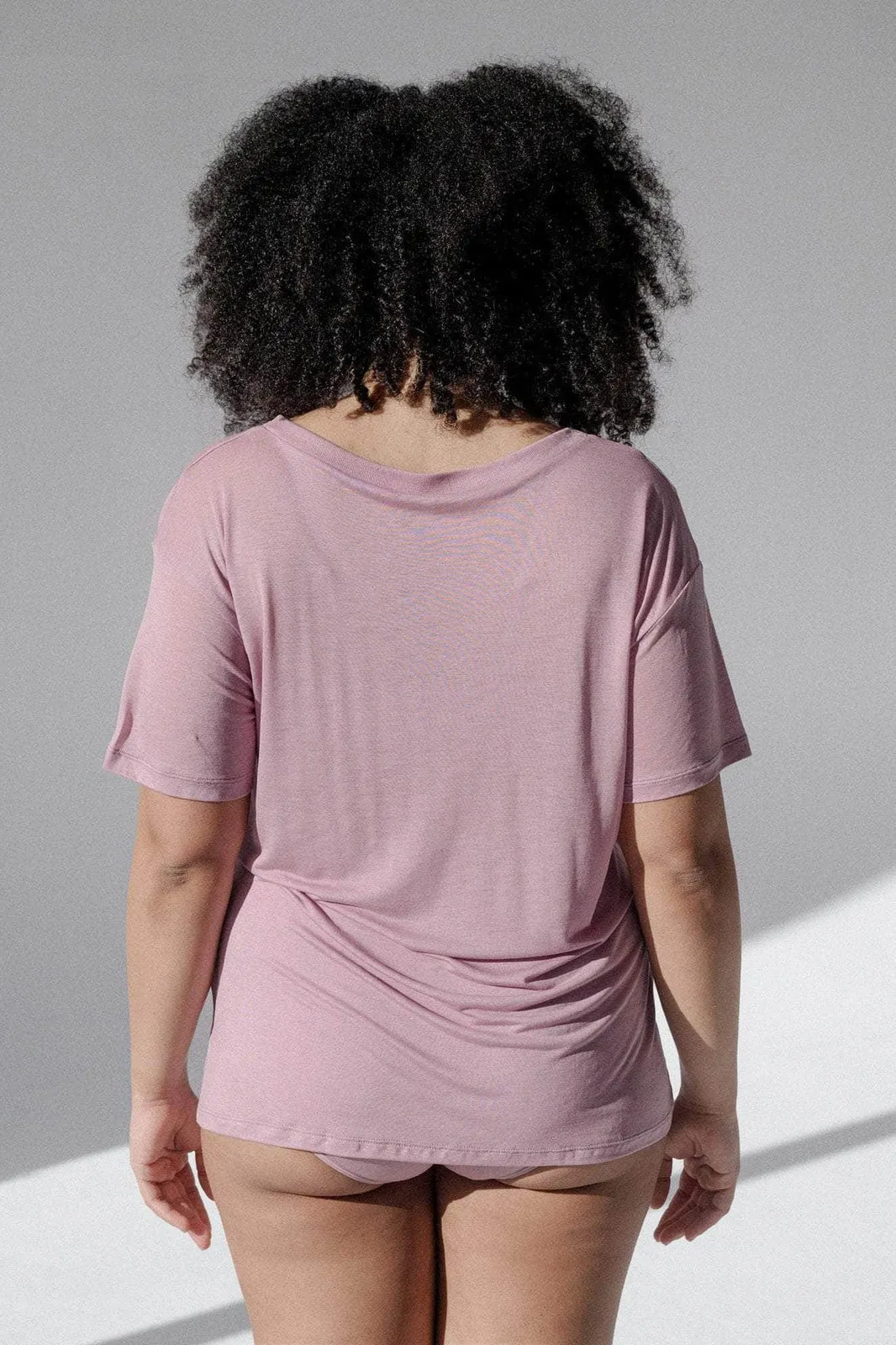 Loose Tee Shirt in Still Purple
