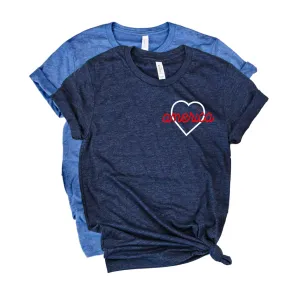 Love America Shirt | 4th Of July Shirt | July 4th Unisex Crew