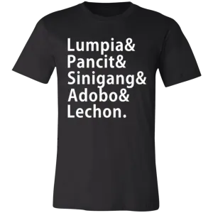 Lumpia Pancit Sinigang Adobo Lechon Unisex Jersey T-Shirt