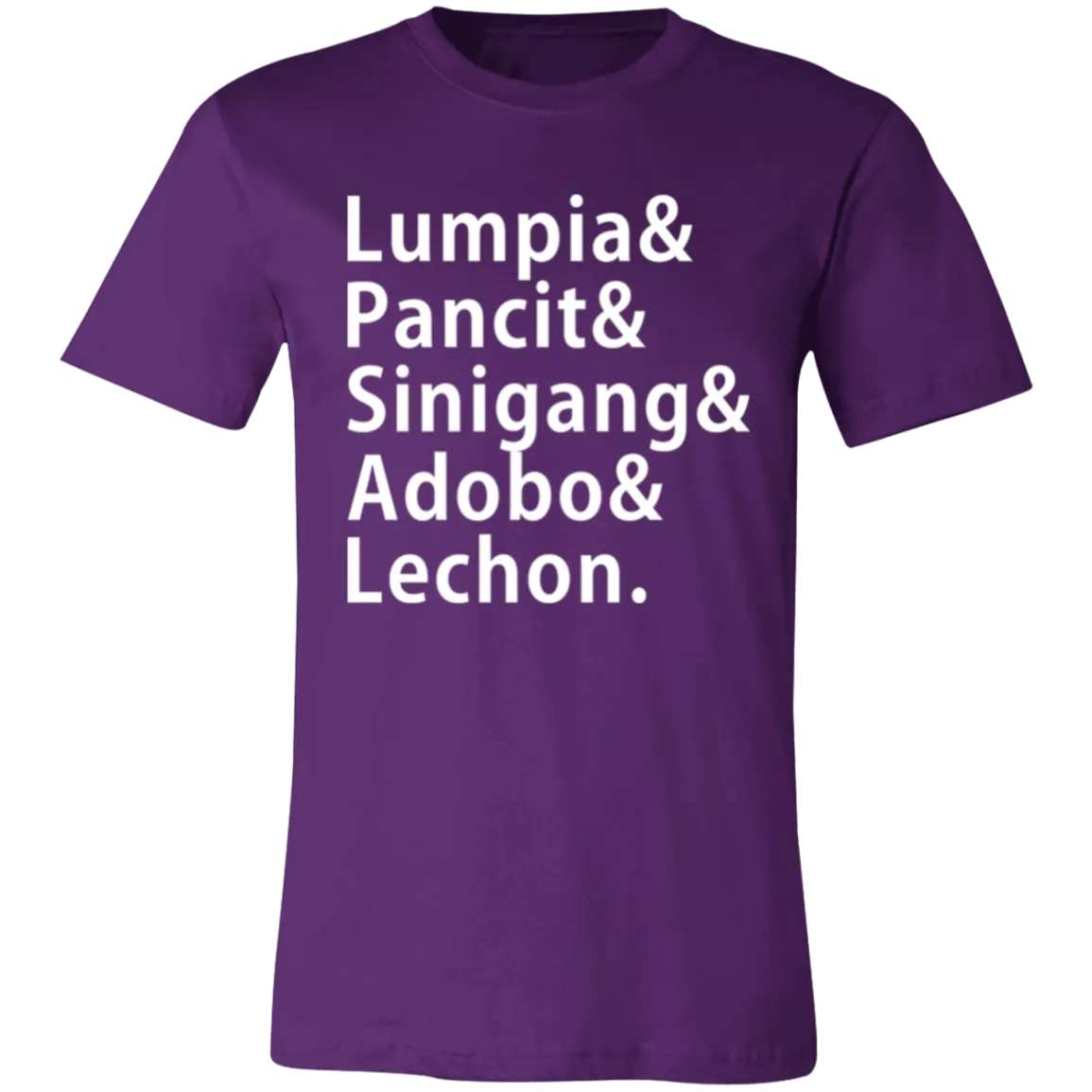 Lumpia Pancit Sinigang Adobo Lechon Unisex Jersey T-Shirt