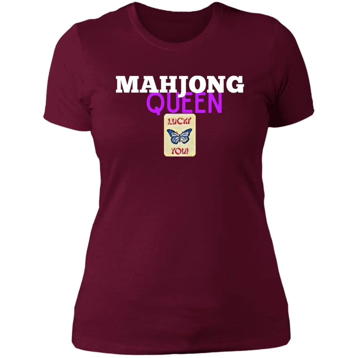 MahJong Queen  Ladies T-Shirt