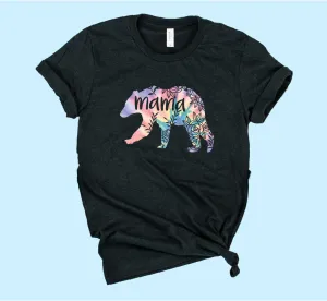 Mama Bear Floral Tie Dye | Unisex Shirt