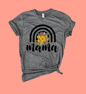 Mama Floral Rainbow Shirt | Unisex Shirt