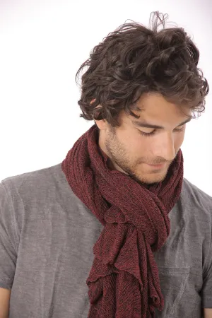 Man Big Air Soy Scarf - Burgundy, Bordeaux