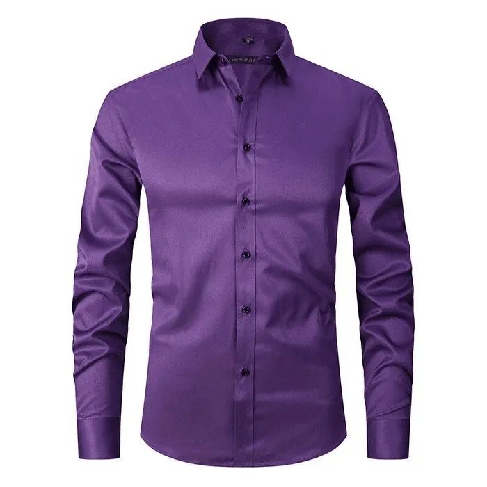 Marcello™ | Muscle Fit Elastic Anti-Wrinkle Shirt