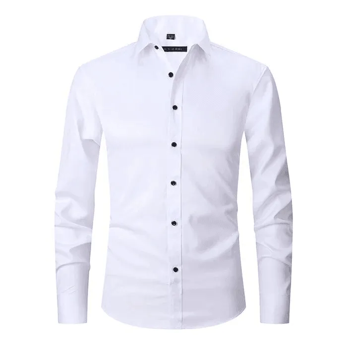 Marcello™ | Muscle Fit Elastic Anti-Wrinkle Shirt