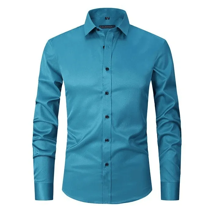 Marcello™ | Muscle Fit Elastic Anti-Wrinkle Shirt