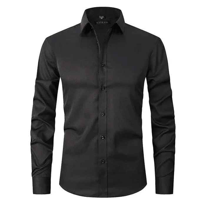 Marcello™ | Muscle Fit Elastic Anti-Wrinkle Shirt