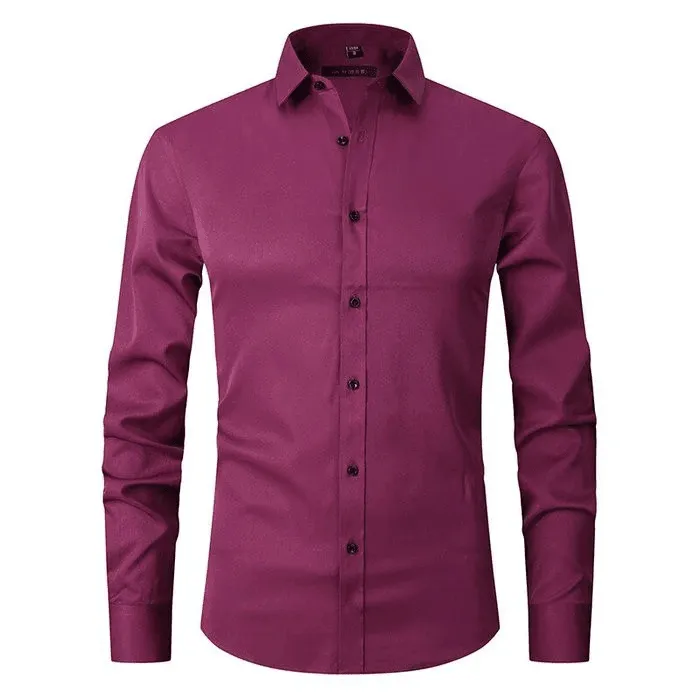 Marcello™ | Muscle Fit Elastic Anti-Wrinkle Shirt