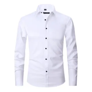 Marcello™ | Muscle Fit Elastic Anti-Wrinkle Shirt