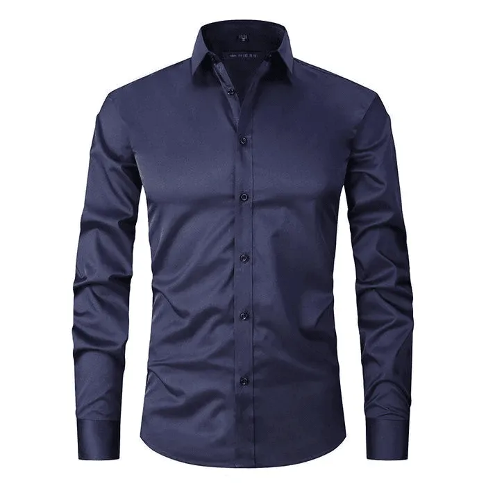 Marcello™ | Muscle Fit Elastic Anti-Wrinkle Shirt