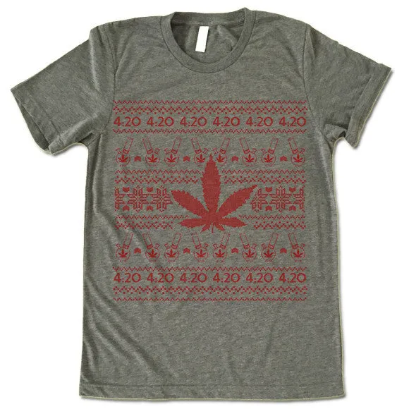 Marijuana Christmas T Shirt