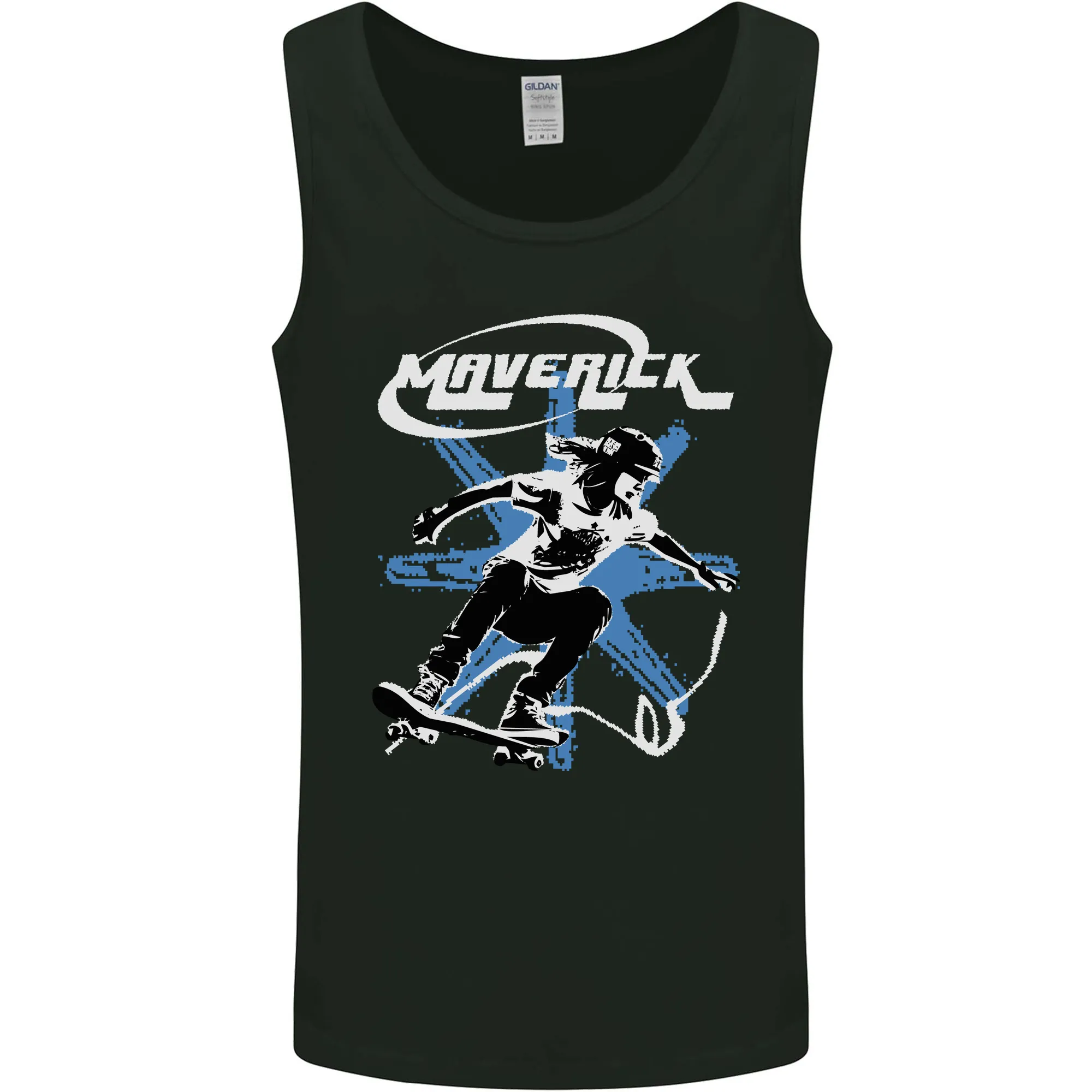 Maverick Skateboarder Skateboard Mens Vest Tank Top