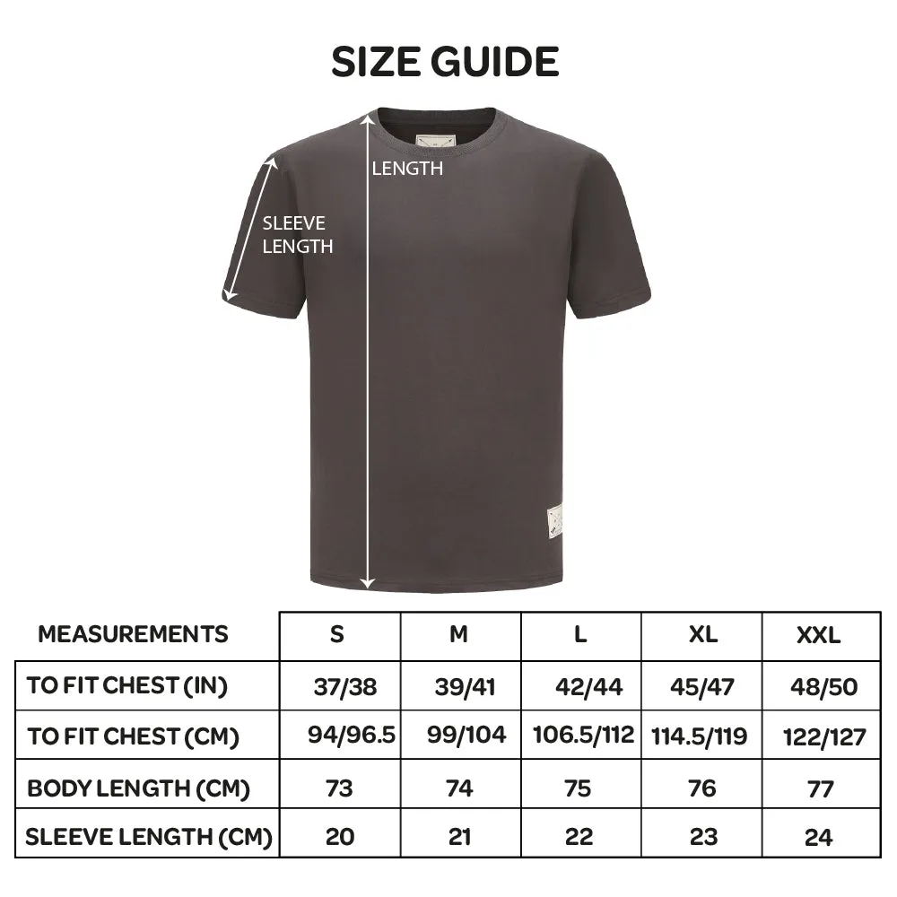 Men's 2 Pack Premium Crew Neck T-Shirts - Charcoal / White