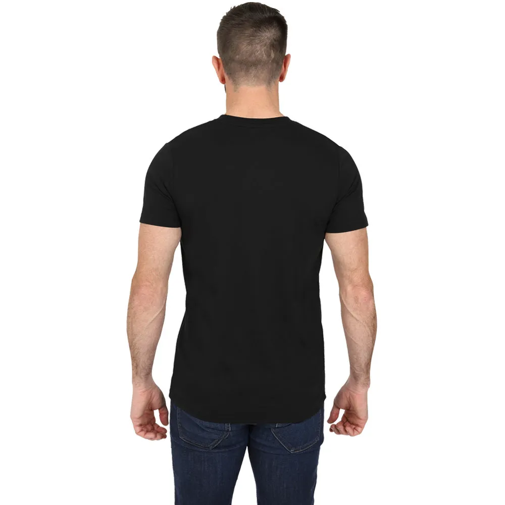 Men's 5 Pack Crew Neck Plain T-Shirt - Grey Mix