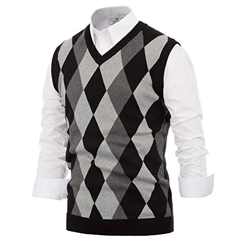 Mens Argyle Sweater Vest