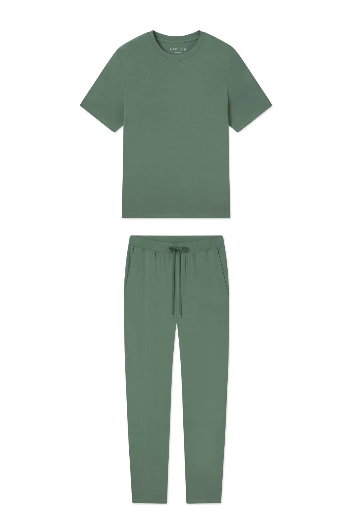 Men's Bamboo Lounge Set in Fairway Green