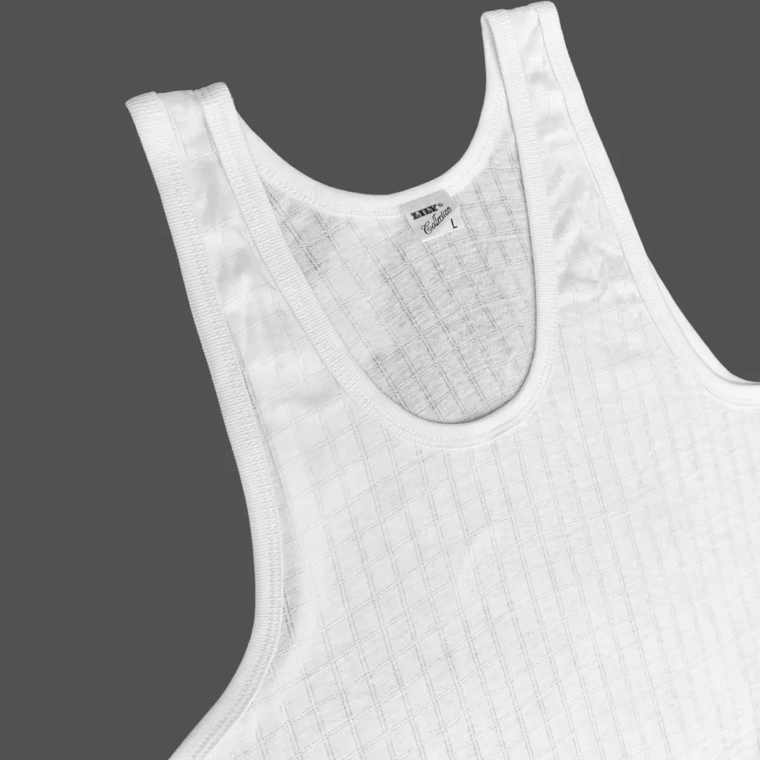 Men's check vest sleeveless