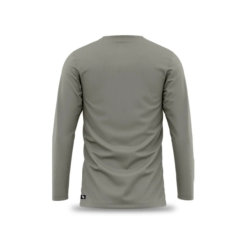 Men's Core Casual Long Sleeve T Shirt (Stone)