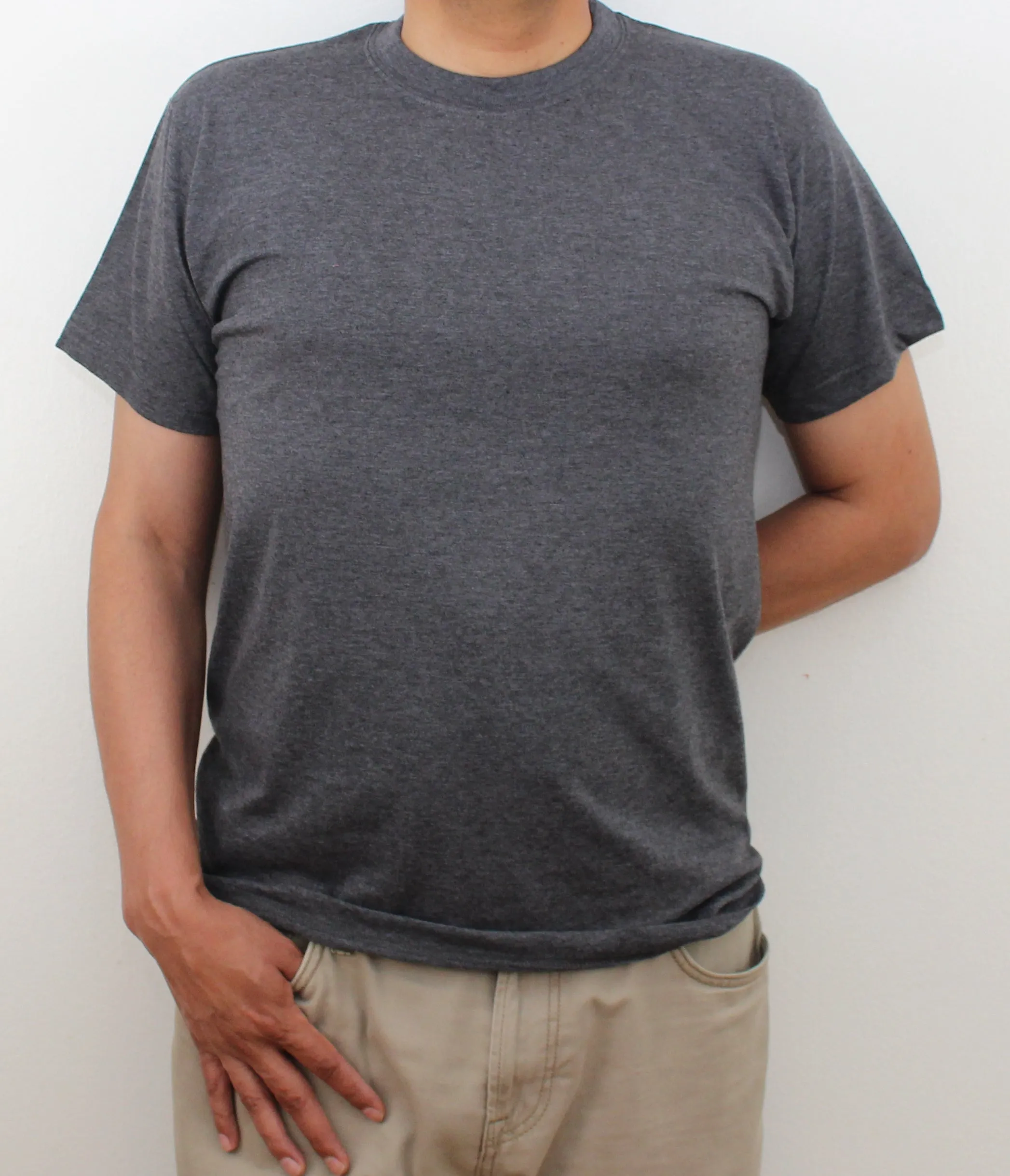 Men's Crew Neck/Round Neck PlainT-Shirt