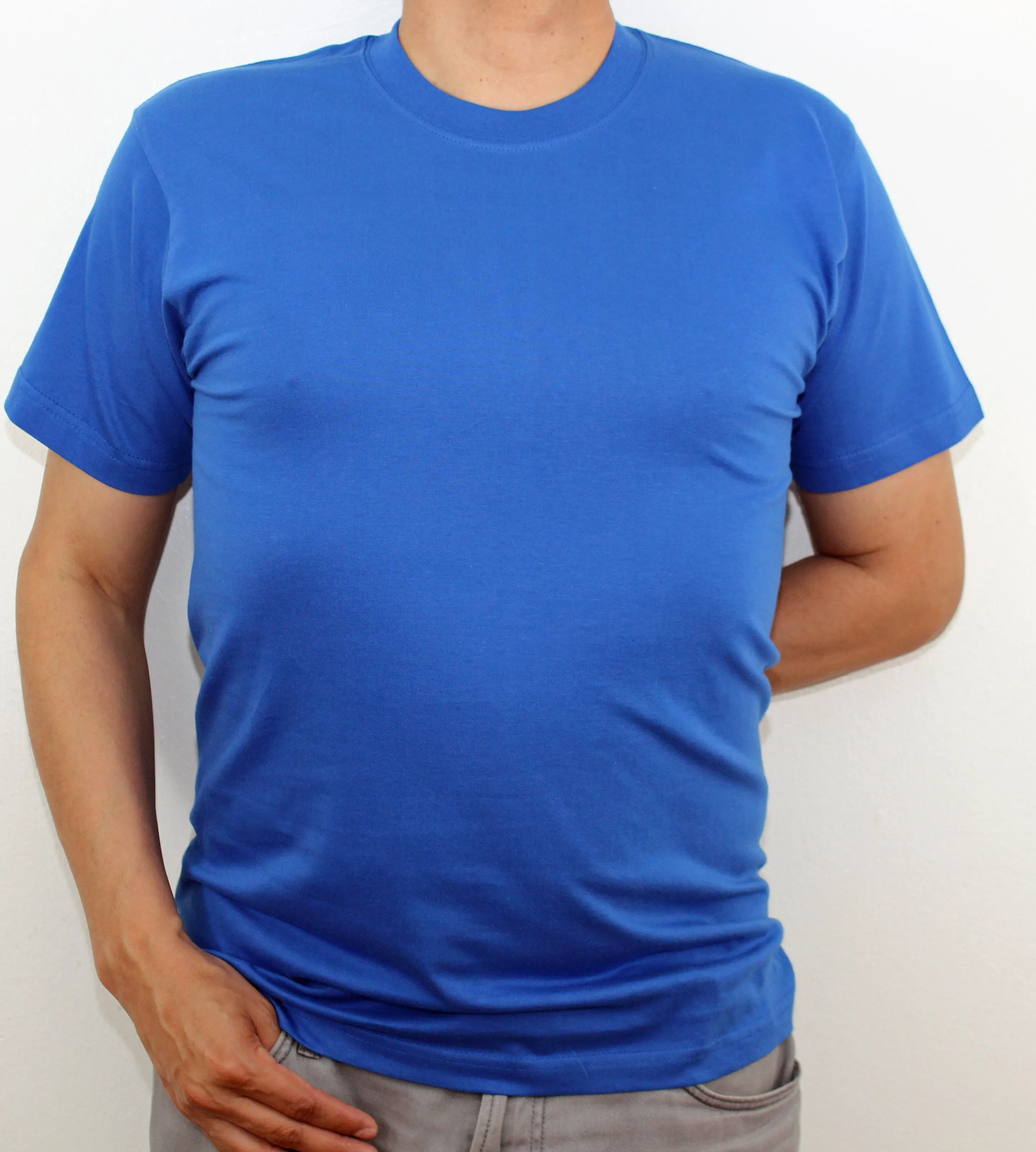 Men's Crew Neck/Round Neck PlainT-Shirt