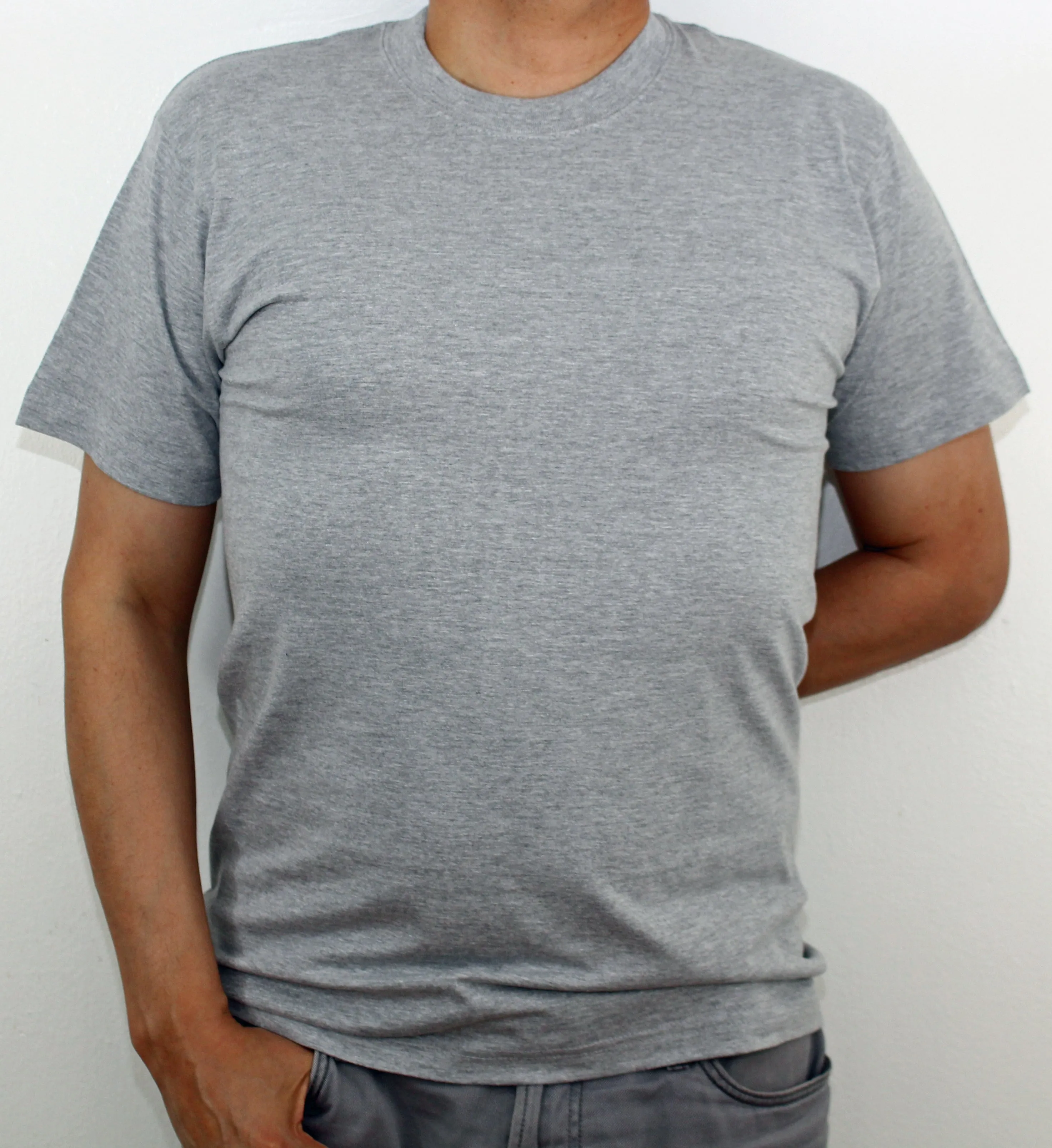 Men's Crew Neck/Round Neck PlainT-Shirt