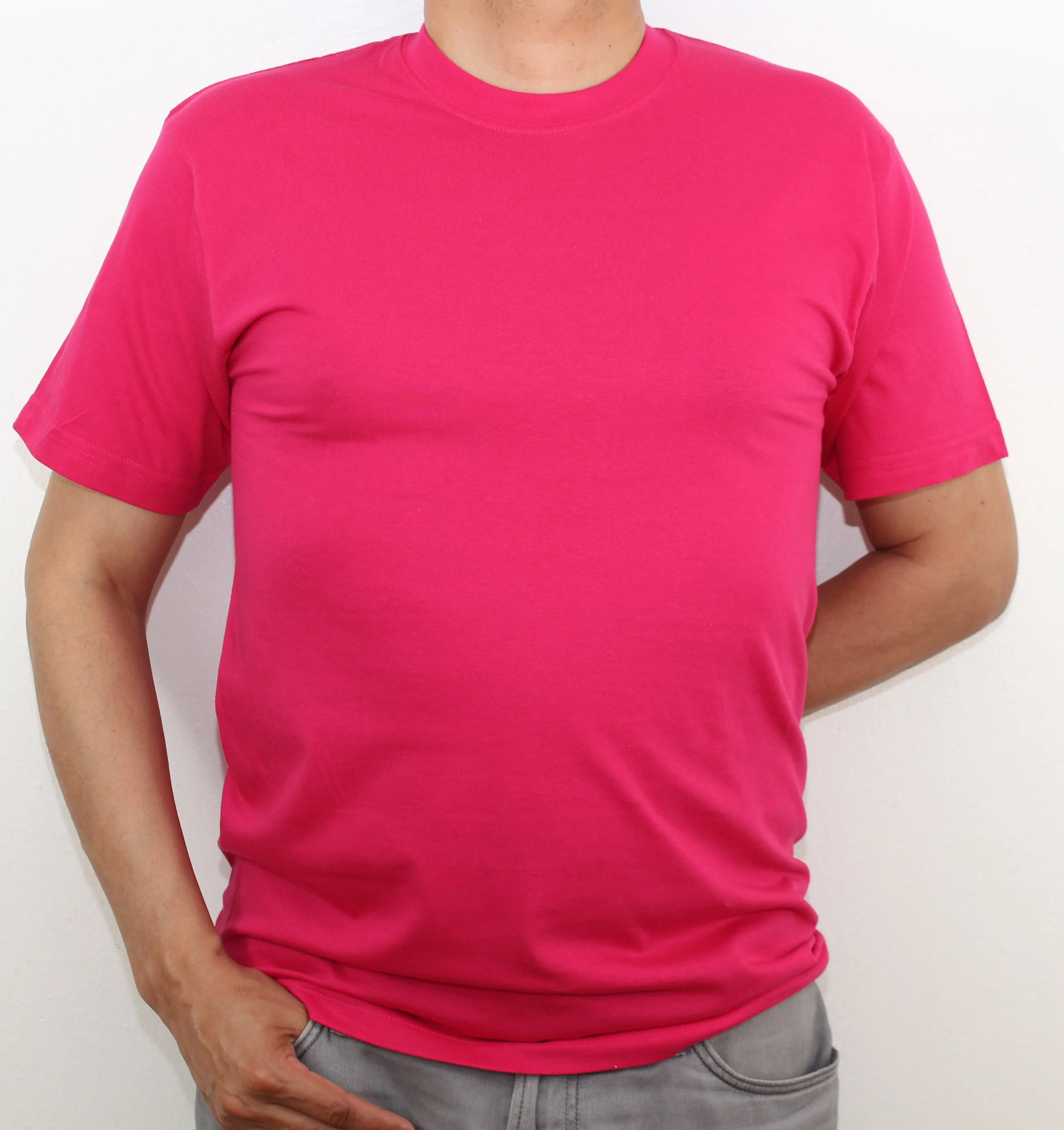 Men's Crew Neck/Round Neck PlainT-Shirt