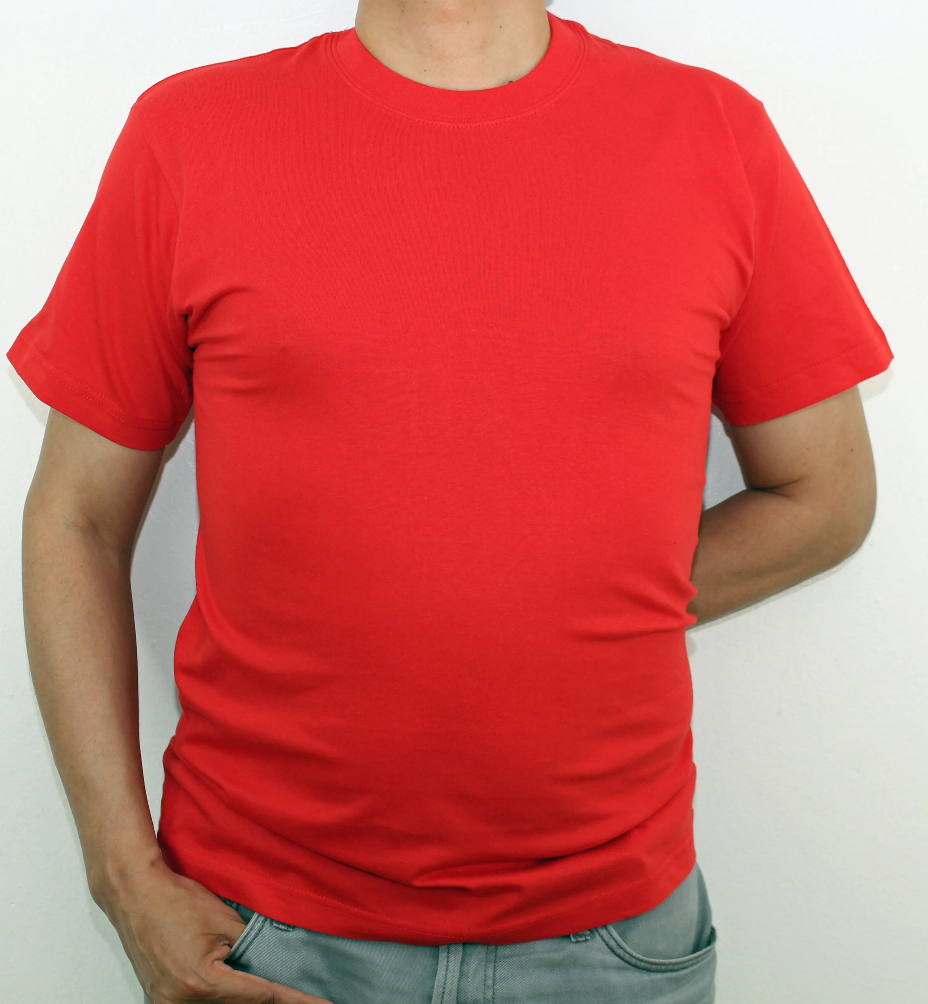 Men's Crew Neck/Round Neck PlainT-Shirt