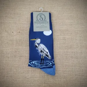 Men's Eager Egret Bamboo Socks