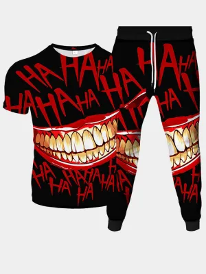 Men's Grin Printed Pant Set