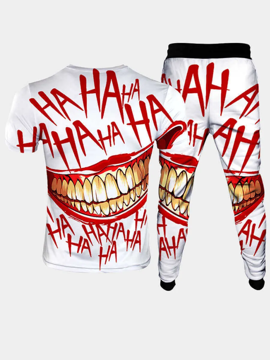 Men's Grin Printed Pant Set